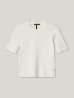 Kurzarmshirt aus Feinstrick