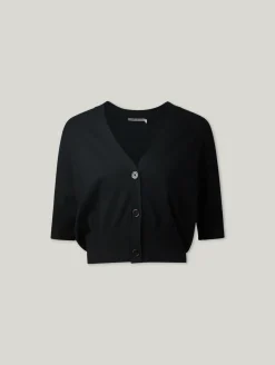 Kurzarm-Strickjacke MER