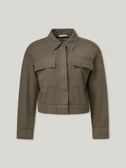 Kurze Jacke mit Baumwolle