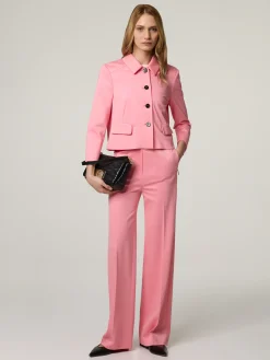 Kurze Jacke mit Kentkragen