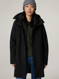 Kurzmantel mit Steppjacke