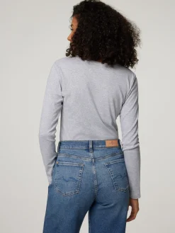 Langarmshirt aus Baumwolle