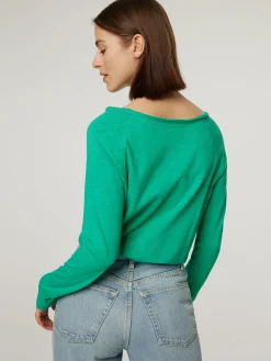 Langarmshirt aus Baumwolle