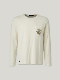 Langarmshirt aus Frottee