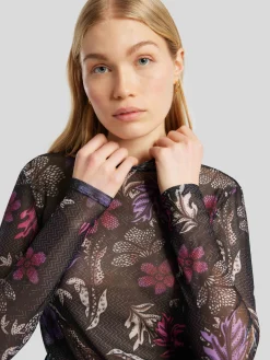 Langarmshirt aus Mesh