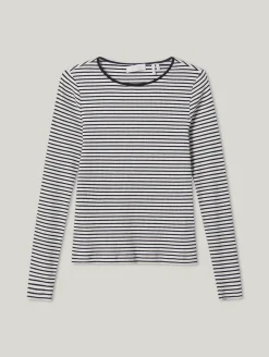 Langarmshirt im Rippstrick