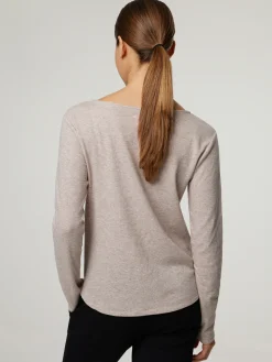 Langarmshirt mit Kaschmir