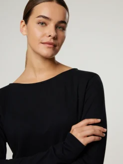 Langarmshirt mit Kaschmir