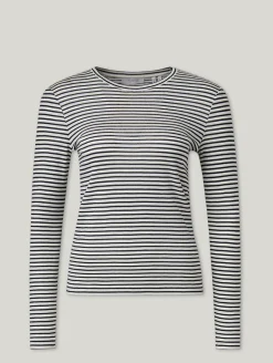 Langarmshirt mit Lurex-Details