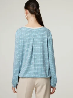 Langarmshirt mit Muster CAREN