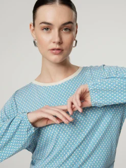 Langarmshirt mit Muster CAREN