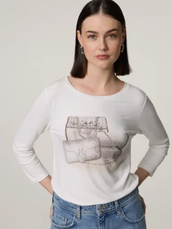 Langarmshirt mit Pailletten