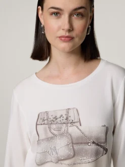 Langarmshirt mit Pailletten