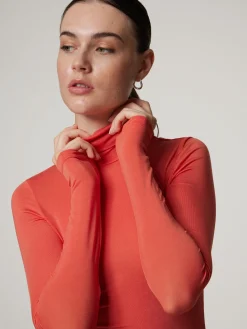 Langarmshirt mit Rollkragen