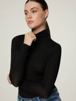 Langarmshirt mit Rollkragen