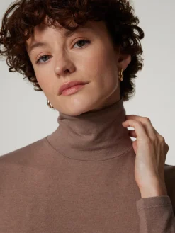 Langarmshirt mit Rollkragen