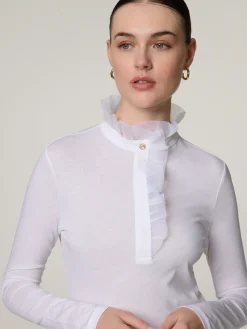 Langarmshirt mit Rüschen