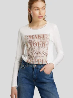Langarmshirt mit Schrift