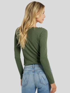 Langarmshirt mit Spitze