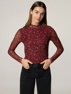 Langarmshirt mit Stehkragen