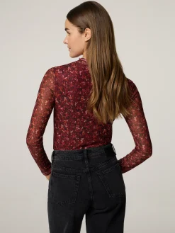 Langarmshirt mit Stehkragen