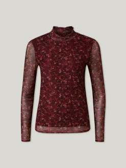 Langarmshirt mit Stehkragen