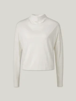 Langarmshirt mit Stehkragen