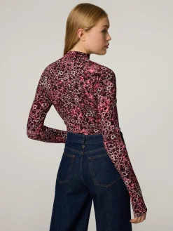 Langarmshirt mit Stehkragen