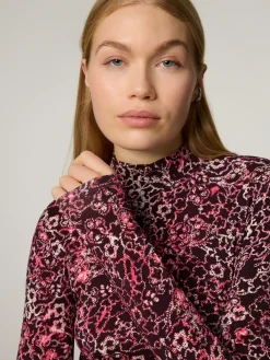 Langarmshirt mit Stehkragen