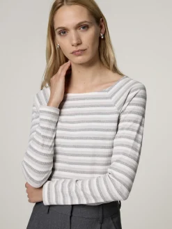 Langarmshirt mit Streifen