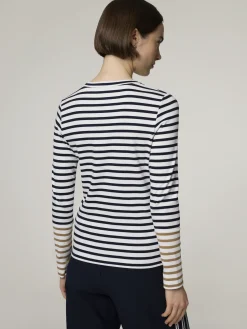 Langarmshirt mit Streifen