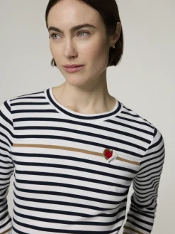 Langarmshirt mit Streifen