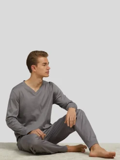 Langarmshirt mit V-Ausschnitt