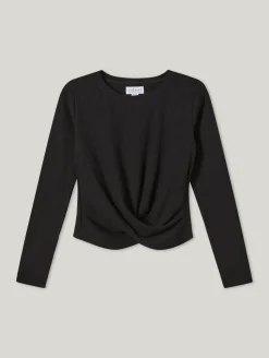 Langarmshirt mit Wickel-Optik