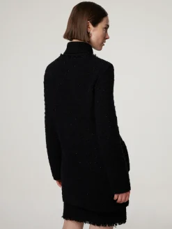 Lange Strickjacke aus Bouclé