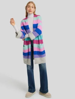 Lange Strickjacke mit Alpaka