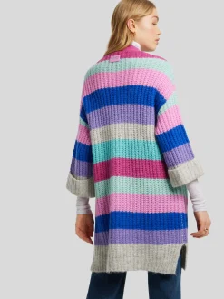 Lange Strickjacke mit Alpaka