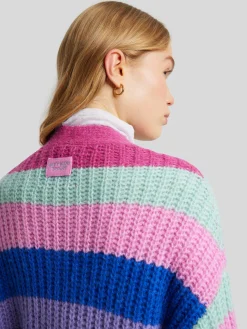 Lange Strickjacke mit Alpaka