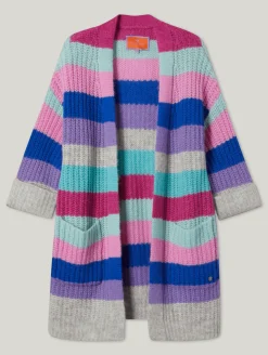 Lange Strickjacke mit Alpaka