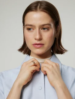 Lederhemd im Boxy Fit MACAYA