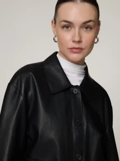 Lederhemd im Jacken-Stil