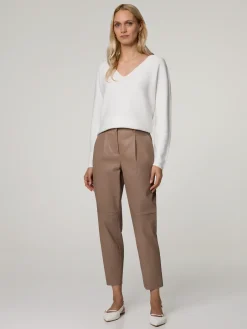 Lederhose im Tapered Fit