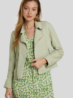 Lederjacke aus Velours