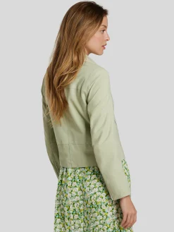 Lederjacke aus Velours