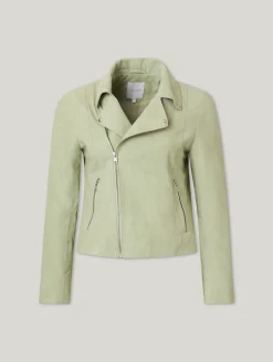 Lederjacke aus Velours