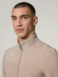 Lederjacke aus Ziegenvelours