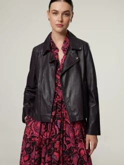 Lederjacke im Biker-Look