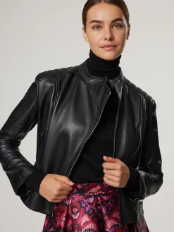 Lederjacke im Biker-Look SACYMORE