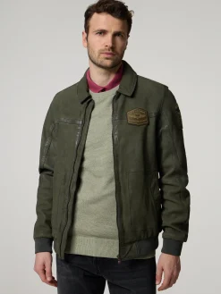 Lederjacke im Regular Fit