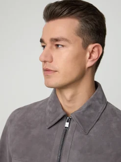 Lederjacke im Regular Fit